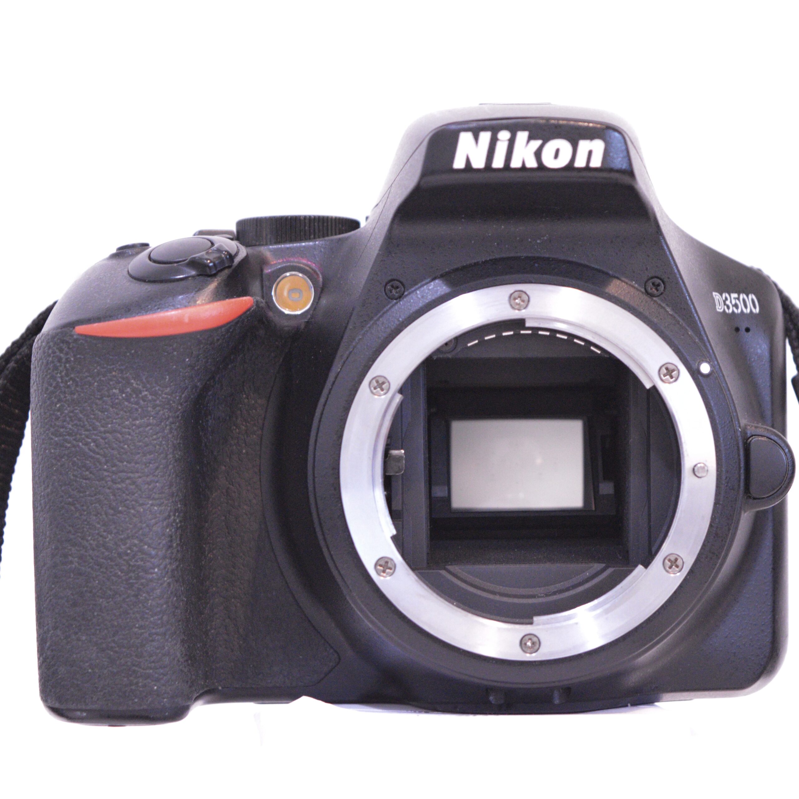 Nikon D3500 Camera on white background