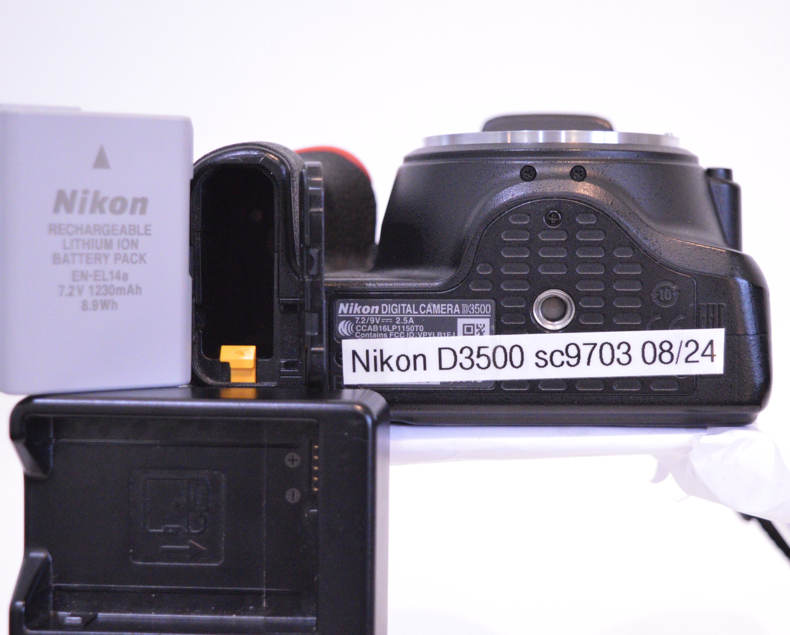 Nikon D3500 Camera on white background