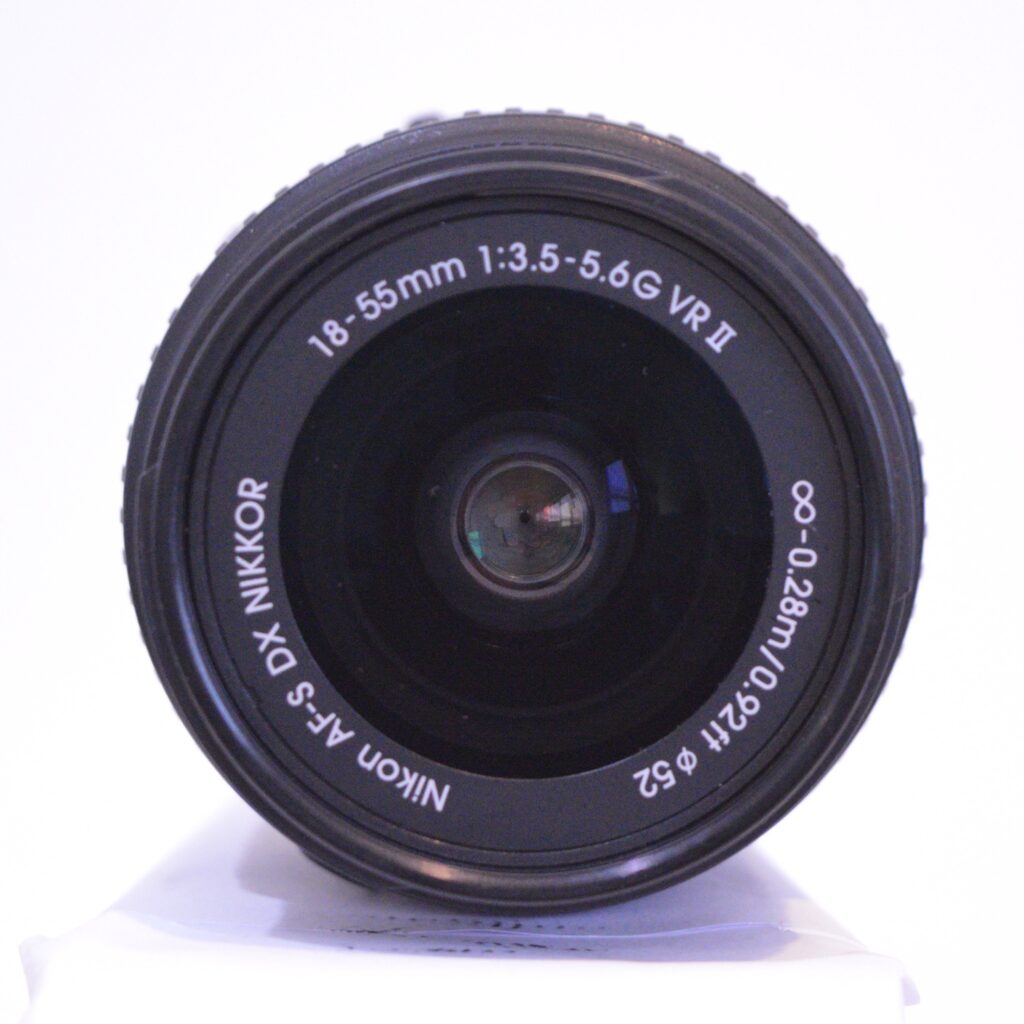 how a camera works - lens on a white background
