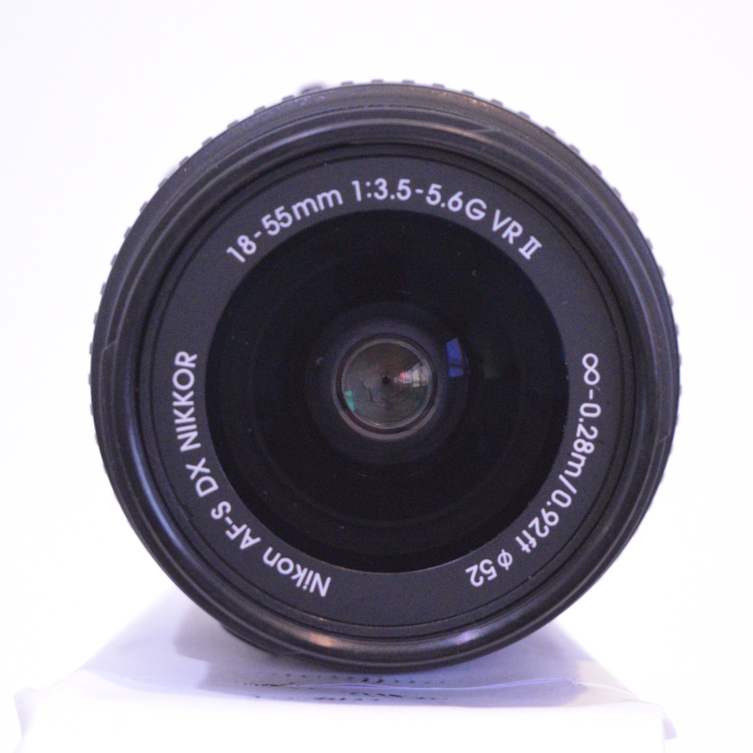 how a camera works - lens on a white background