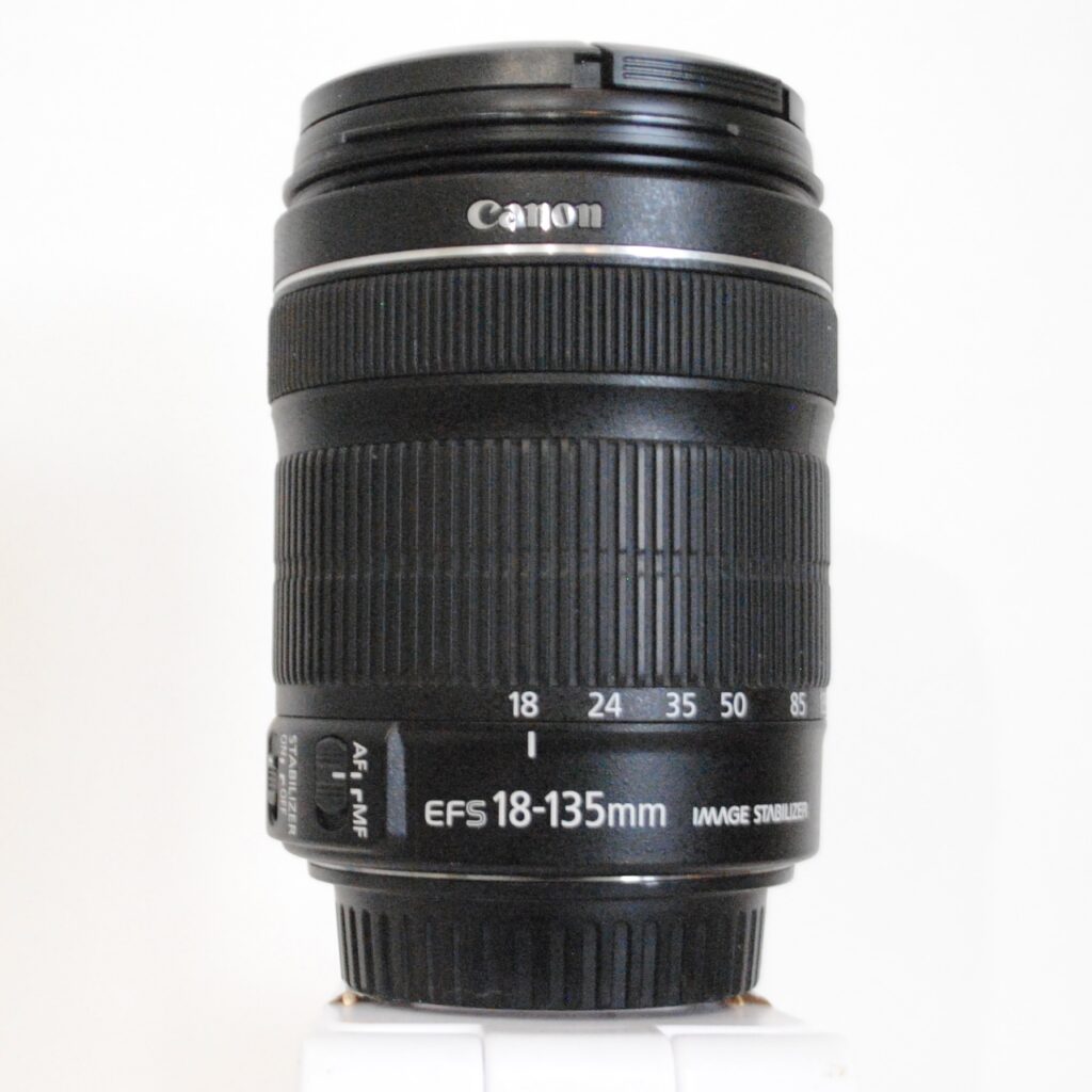 Canon EF-S 18-135mm on white background